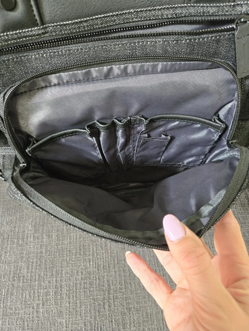 Solo Crosby Black Denim Backpack